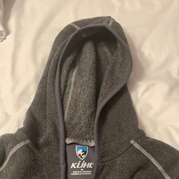 Womens KUHL grey zip up quarter zip sweatshirt top - Picture 4 of 4